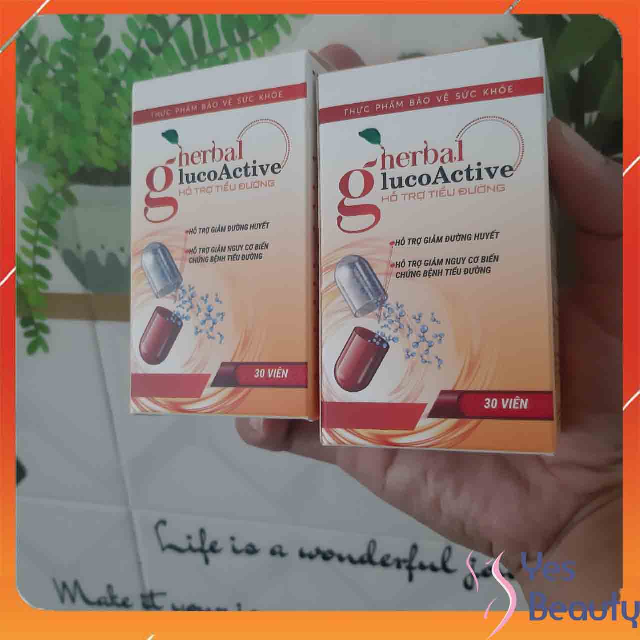 [HCM]HERBAL GLUCOACTIVE - Thực Phẩm Hỗ Trợ Hạ Đường Huyết - CHÍNH HÃNG HỘP 30 VIÊN