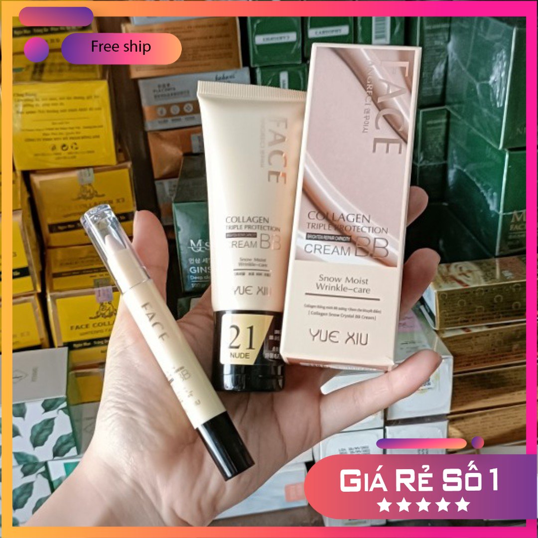 Kem lót bb face cream 3in1 che khuyết điểm , tạo khối yue xiu