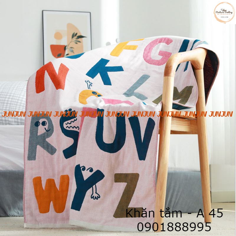 K06_Khăn tắm Xô Chất cotton sợi tre Organic cao cấp Nature100%