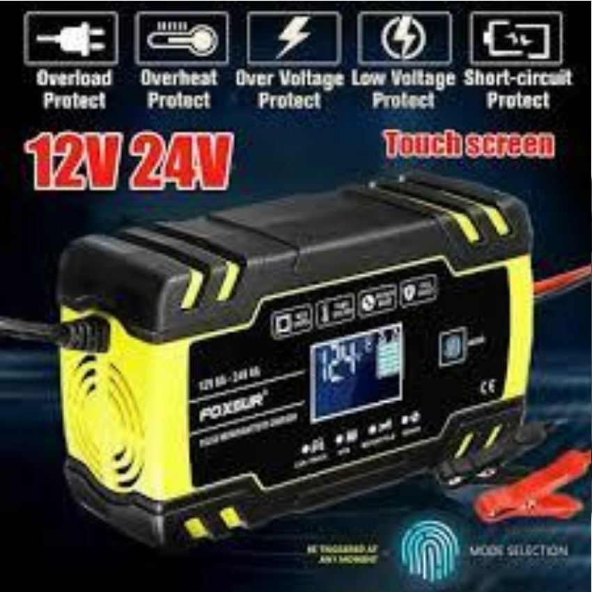 Sạc bình ắc quy 12V-24V/8A có khử sunfat bảo dưỡng phục hồi ắc quy thông minh tự ngắt khi đầy, sac binh ac quy 24v, sac ac quy , may nap ac quy 24v