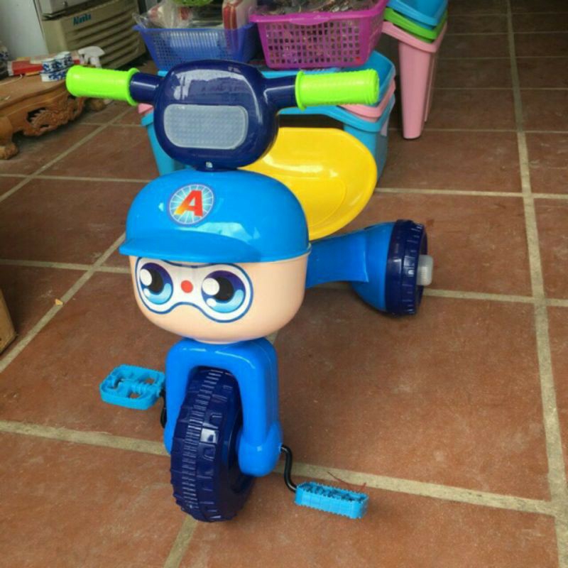 Xe Đạp 3 Bánh  Cho Bé Phát Sáng có đèn + nhạc + gấp gọn được..