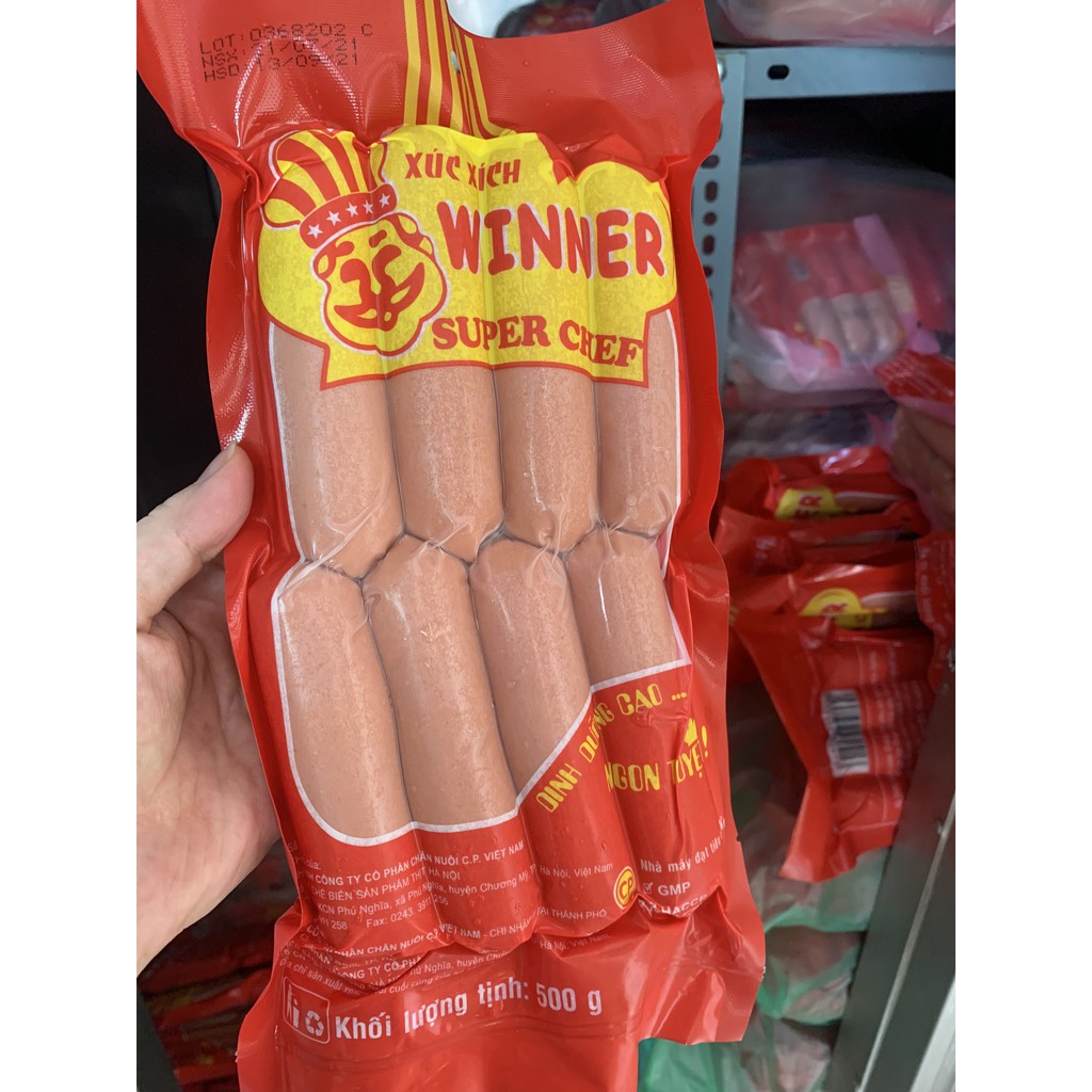 Xúc xích Winner CP gói 500g (Hà Đông-Hà Nội)