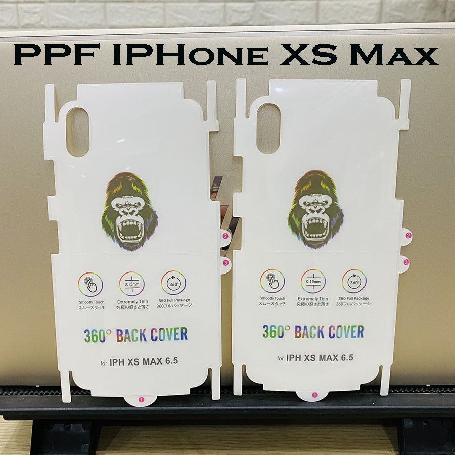 Miếng dán ppf iphone xs max + combo kính cl chống bám vân tay