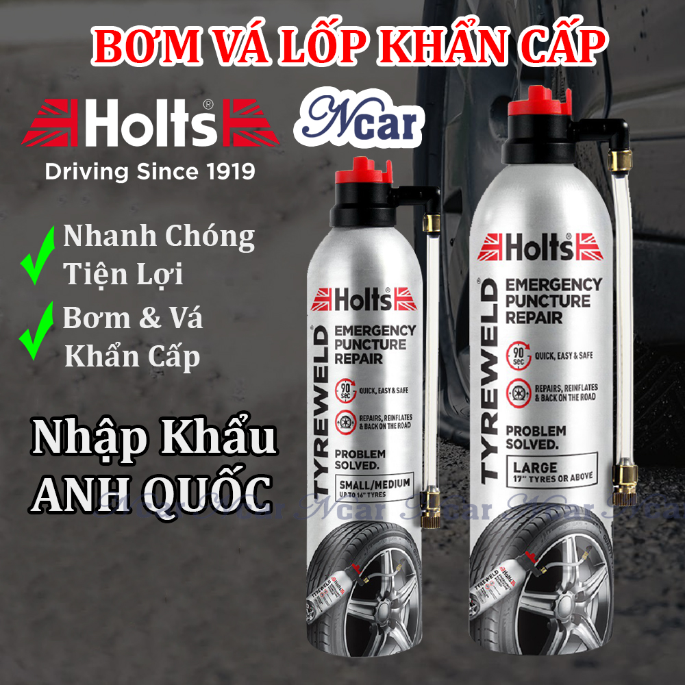 Chai bơm keo tự vá vỏ lốp bánh xe ô tô khẩn cấp holts nhập khẩu anh quốc - bơm vá vỏ xe khẩn cấp nhanh chóng - an toàn keo tự vá lốp ô tô, chai keo tự vá lốp xe hơi ô tô