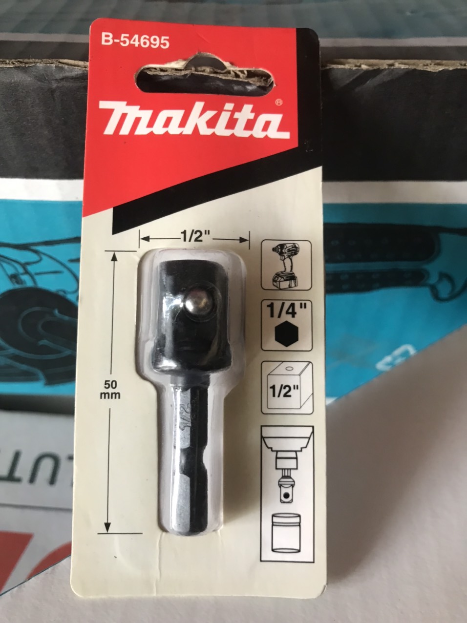 Đầu chuyển vít sang bulong 1/2 makita b-54695 - hàng chính hãng