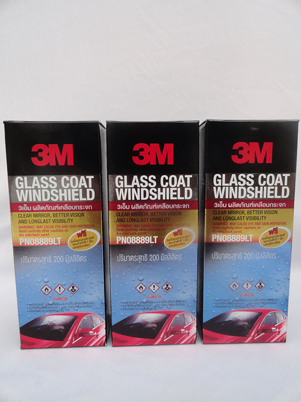 COMBO 3 HỘP CHỐNG BÁM NƯỚC TRÊN KÍNH XE Ô TÔ 3M 08889LT, 200ml (Glass Coat Windshield, 3M 08889LT, 200ml)