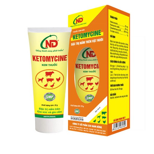 Thuốc Nấm Da Trên Chó Mèo - Ketomycine 25g