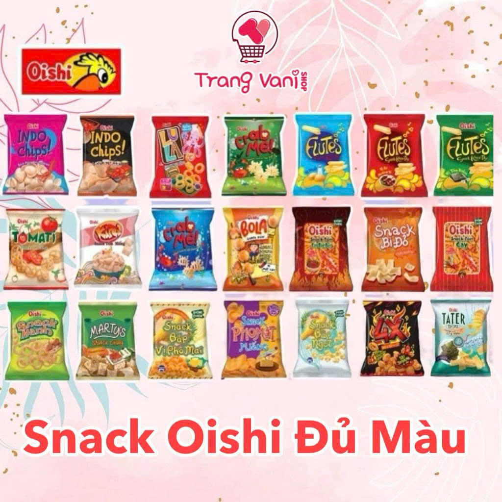 [Lốc 10-20 Gói] Bánh Oishi Đủ Vị gói 6gram/12gram