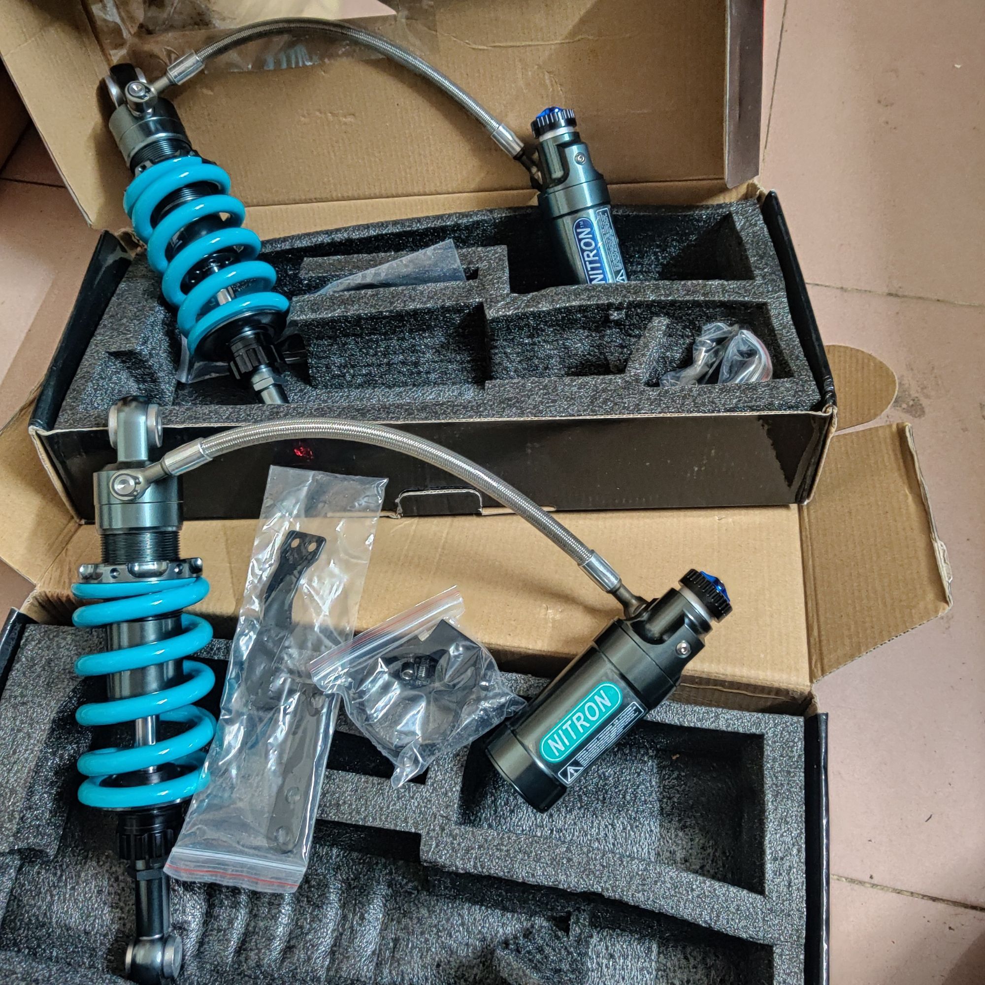 Phuộc sonic satria nitron bình dầu xoay 360