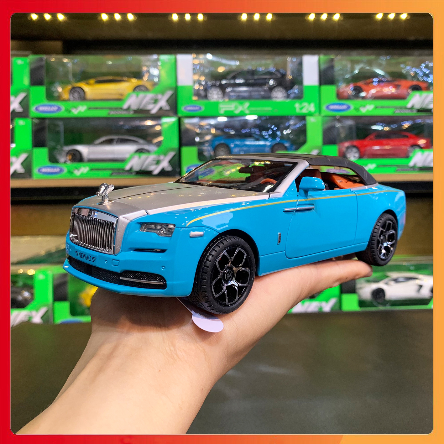 Mô hình xe Rolls Royce Dawn mui trần tỉ lệ 1:24 Newao