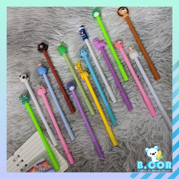 Bút nước bút gel gắn icon cute nhà bcor