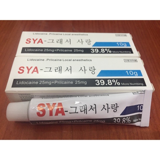 [HCM](2 tuýt) Kem tê SYA phun xăm Môi mày mí mắt