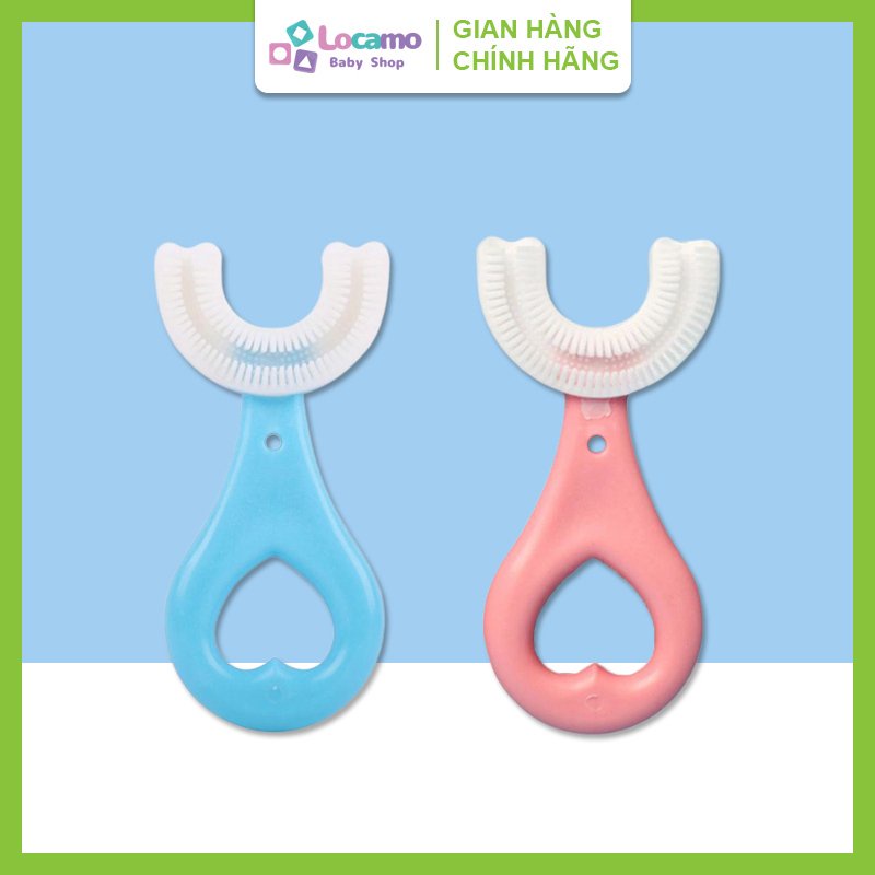 Bàn chải đánh răng cho bé chữ U thông minh Silicon Siêu mềm Tập đánh răng