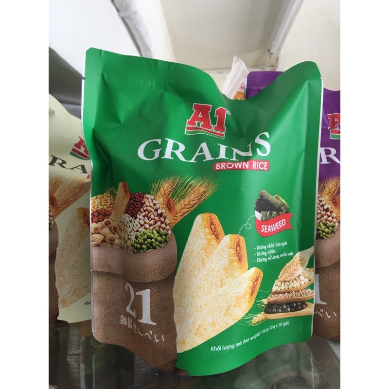 Bánh Ngũ Cốc 21 loại đậu Hiệu A1 Malaysia-100g