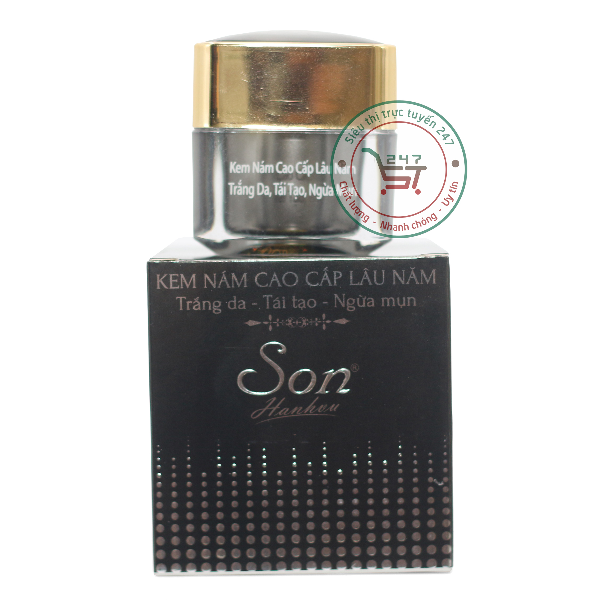 Kem Nám Tàn nhang Trắng da Tái Tạo ngừa Mụn Nhờn Se khít lỗ chân lông nhau thai cừu Collagen SON 30g (Đen)