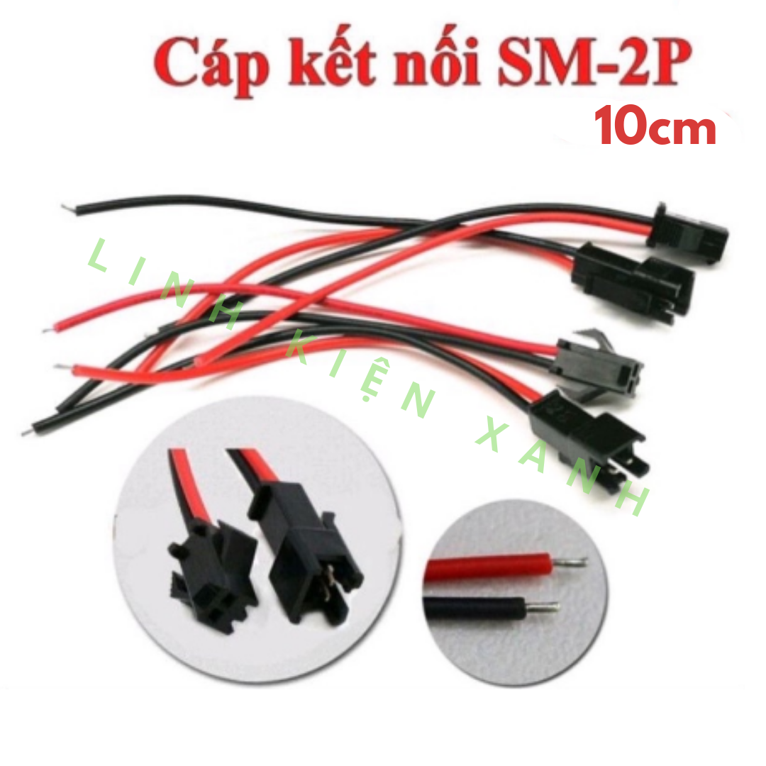 1 cặp jack nối điện SM 2 chân đực cái nối nhanh
