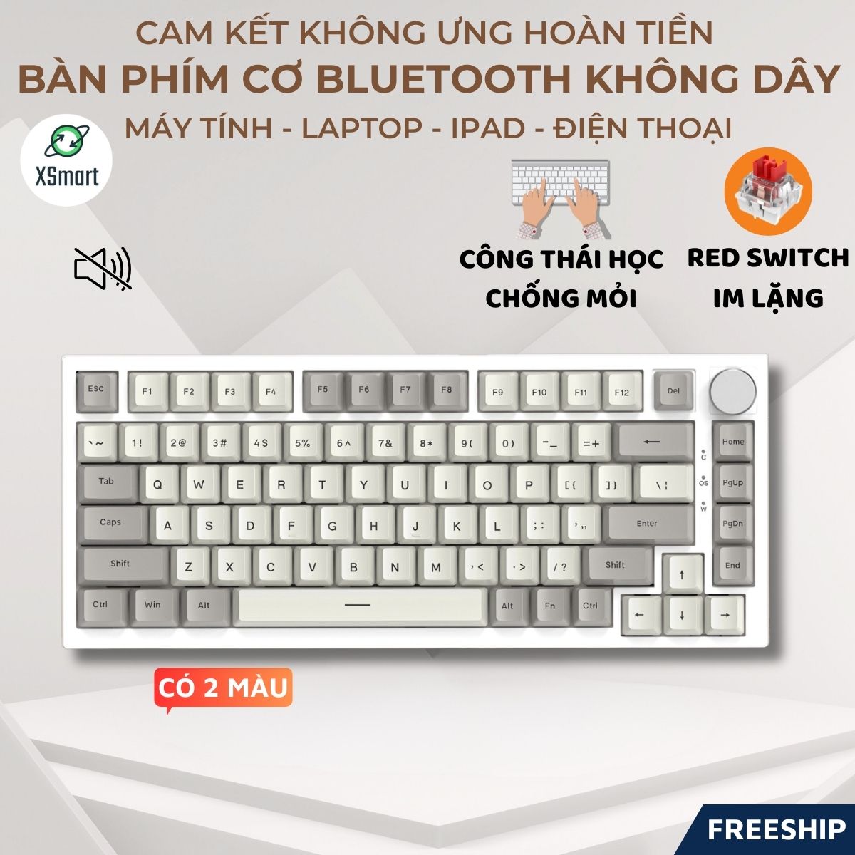Bàn phím cơ từ tính k85 led rgb magnetic switch, rapid trigger tùy chỉnh lực ấn qua app, hotswap