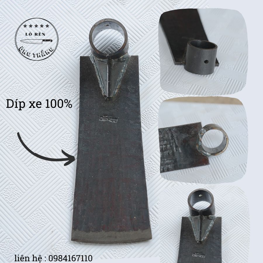 Cuốc nhíp đào cây được làm bằng 100% nhíp xe