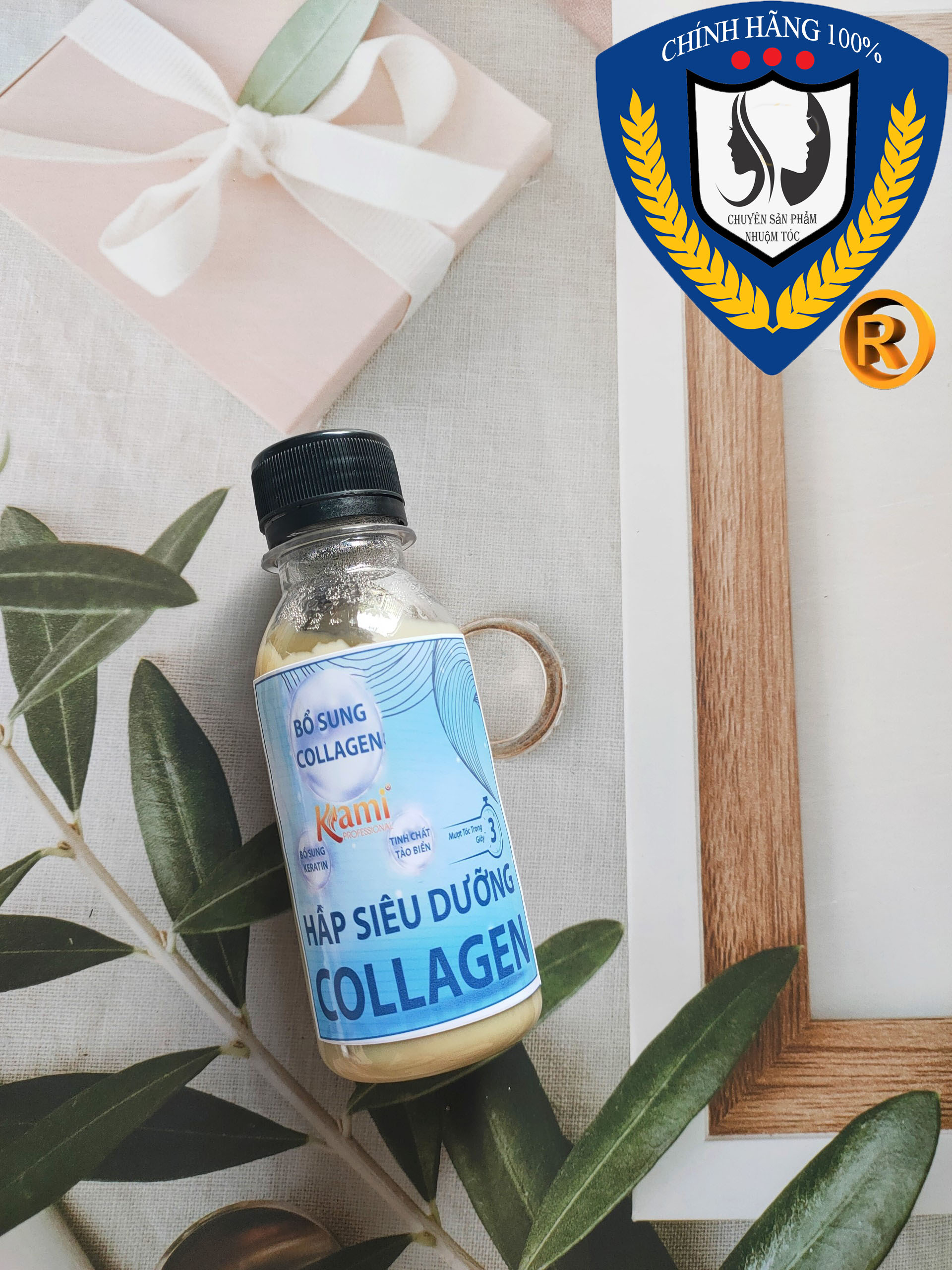 Hấp, ủ tinh chất Collagen Tảo Biển phục hồi tóc 100ml