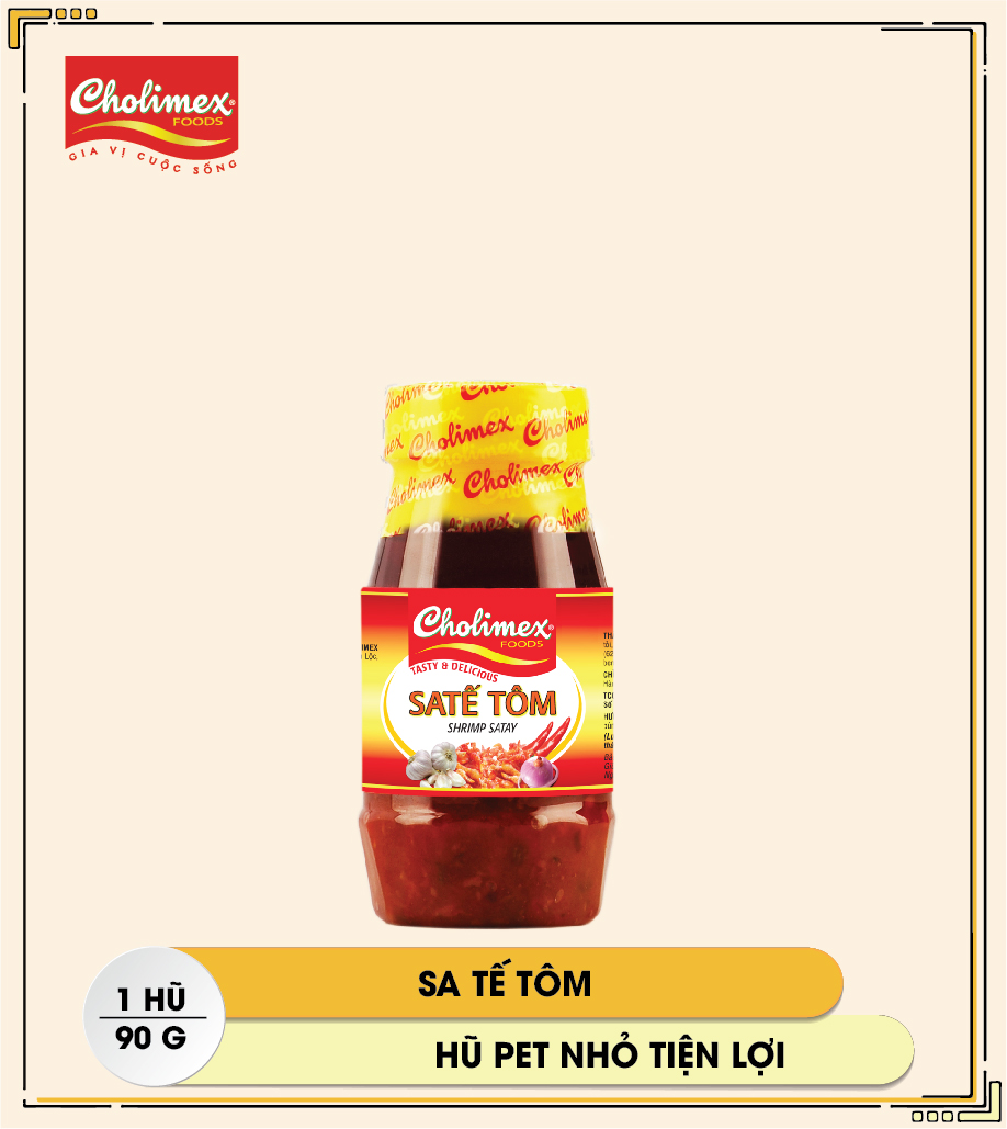 Sa tế (sate) tôm Cholimex hũ pet 90g