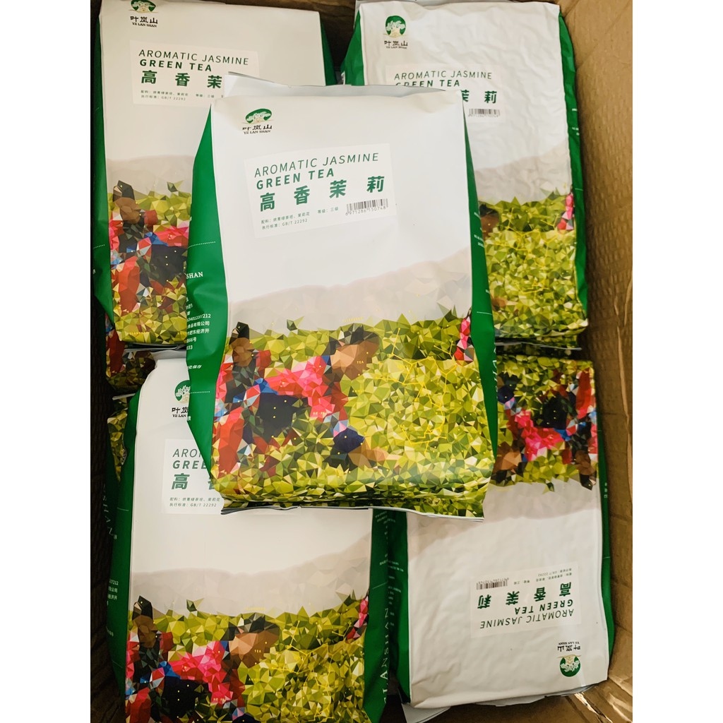 Trà xanh nhài aromatic yelanshan gói 500g vị đặc trưng