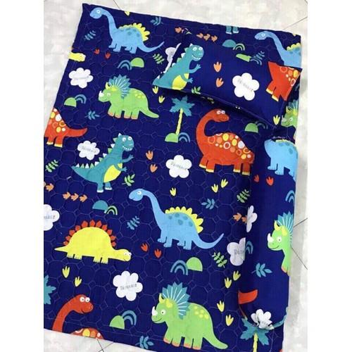 Bộ chăn gối cho bé nằm ngủ, đi mẫu giáo size 1m x 1.3m