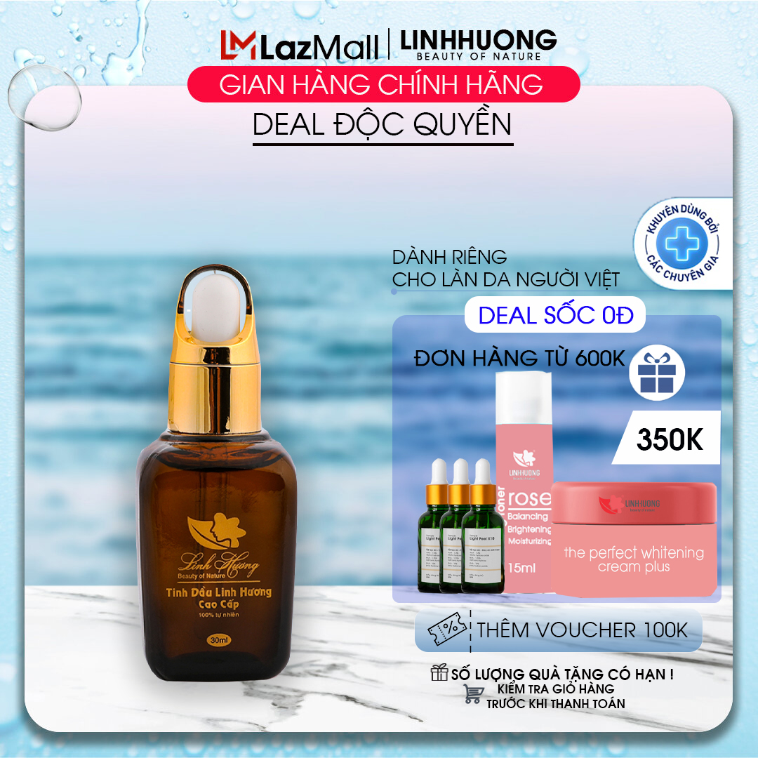 Dưỡng thâm nách, làm mờ thâm mụn, các loại vết thâm trên da làm trắng ngăn ngừa lão hóa Linh Hương Beauty Of Nature 30ml