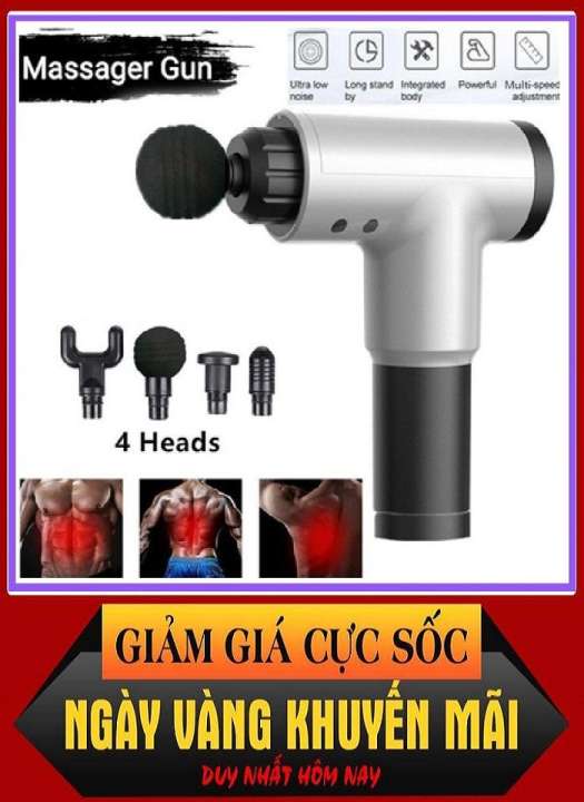 [HCM][ XẢ SẬP SÀN ] Máy Massage Cực Tốt Máy Soa Bóp Giá Rẻ Máy Massage Đa Năng 6 Chế Độ Fascial Gun Cầm Tay Nhỏ Gọn Trị Nhức Mỏi Vai Gáy Đẩy Mạnh Lưu Thông Máu Bạch Huyết Giúp Giãn Cơ Bắp Tiện Lợi Phù Hợp Mọi Lứa Tuổi.