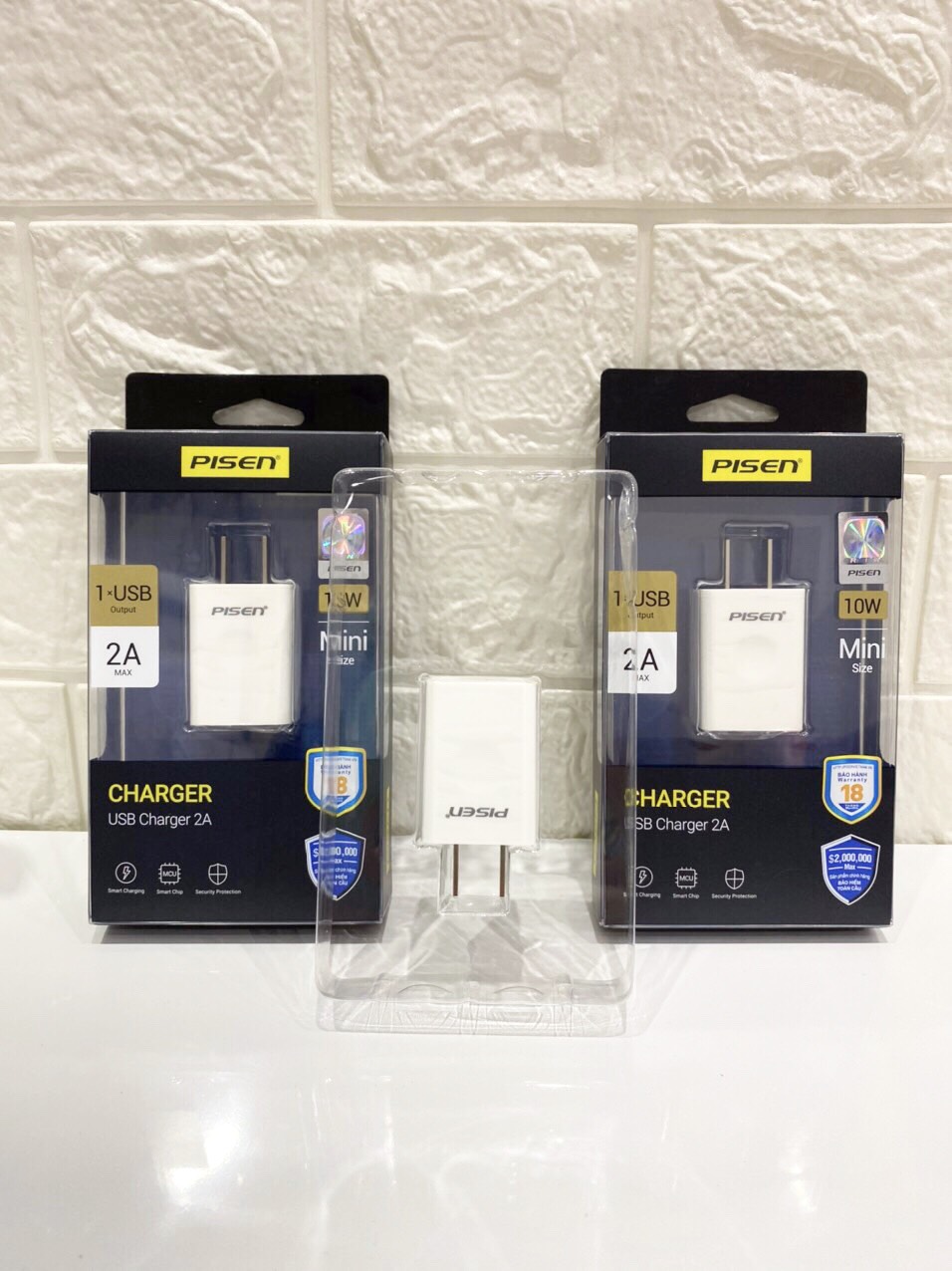 Cốc sạc pisen usb charger 2a – hàng chính hãng