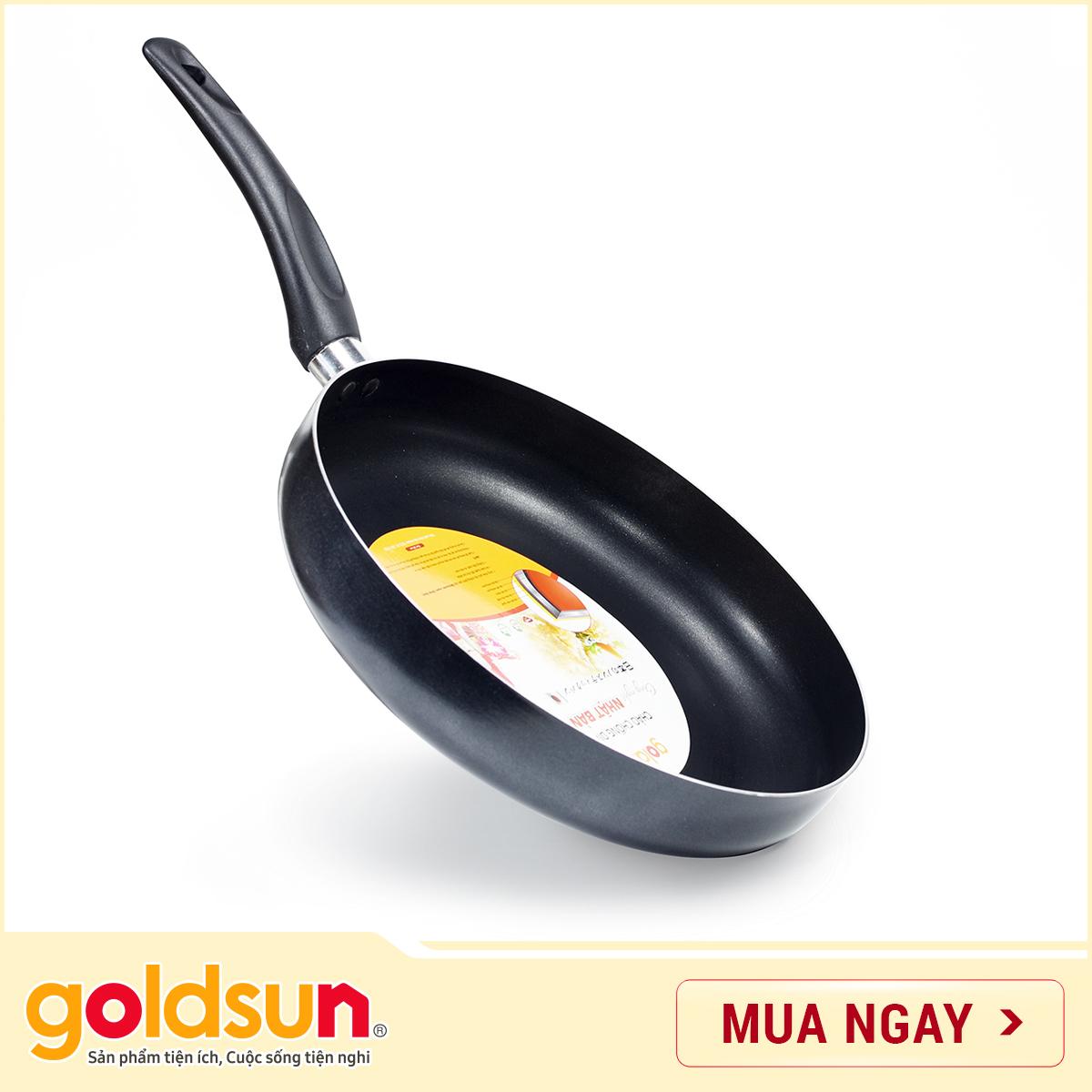 Chảo nhôm chống dính NHẬT Goldsun 26cm FP-GSC426
