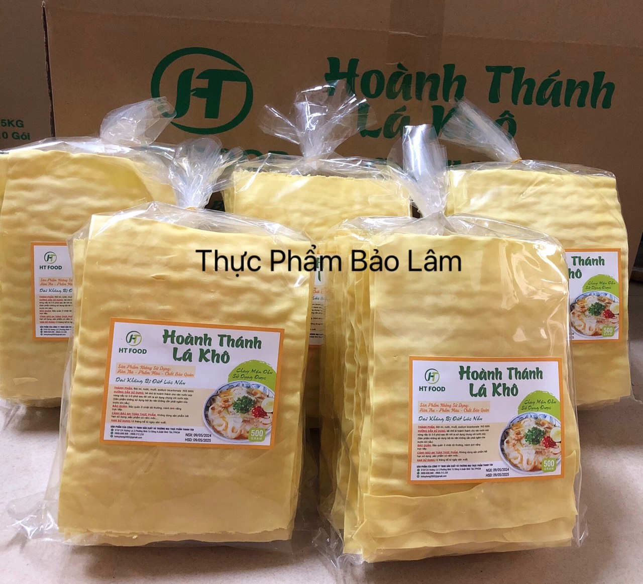 Combo 5 bịch Hoành thánh lá khô x 500g