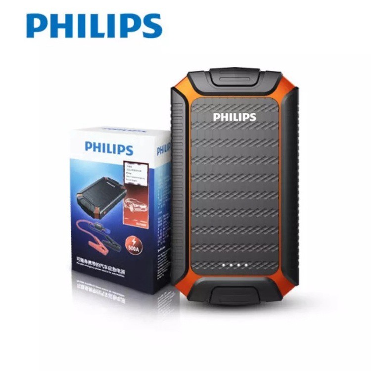 Kích nổ kiêm pin sạc dự phòng dùng cho xe ô tô, xe hơi nhãn hiệu Philips DLP8080 7.500mAh công suất 27.8W 500A