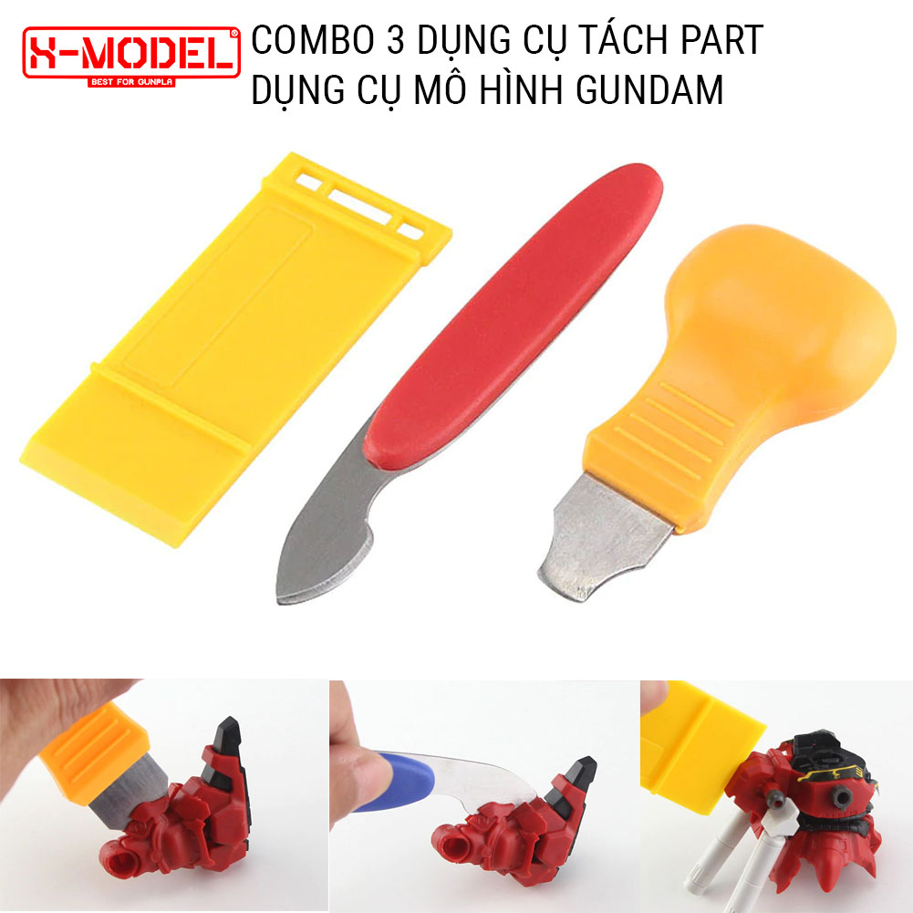 Combo 3 dụng cụ tách part nhựa mô hình Gundam Bandai XMODEL chuyên dùng tách part khi lắp ráp mô hình đồ chơi Anime Nhật