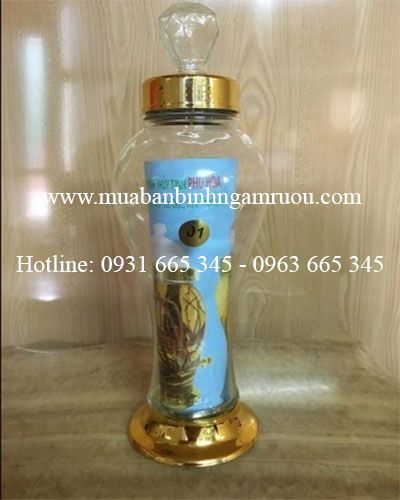 Bình Ngâm sâm Thủy Tinh Cao Cấp 1 Lít - Hũ Ngâm Sâm