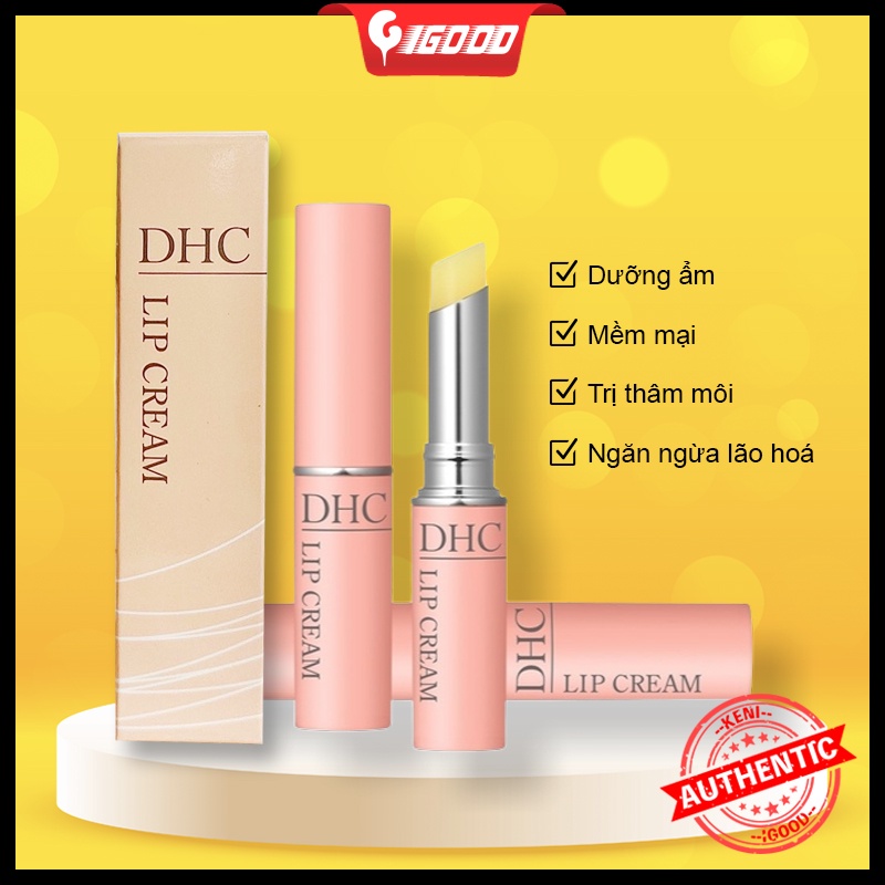 Son Dưỡng Môi DHC Lip Cream 1,5g Nhật bản Dưỡng ẩm, Giảm thâm, ngăn lão hóa giúp căng mọng son dưỡng môi không màu Son Duong