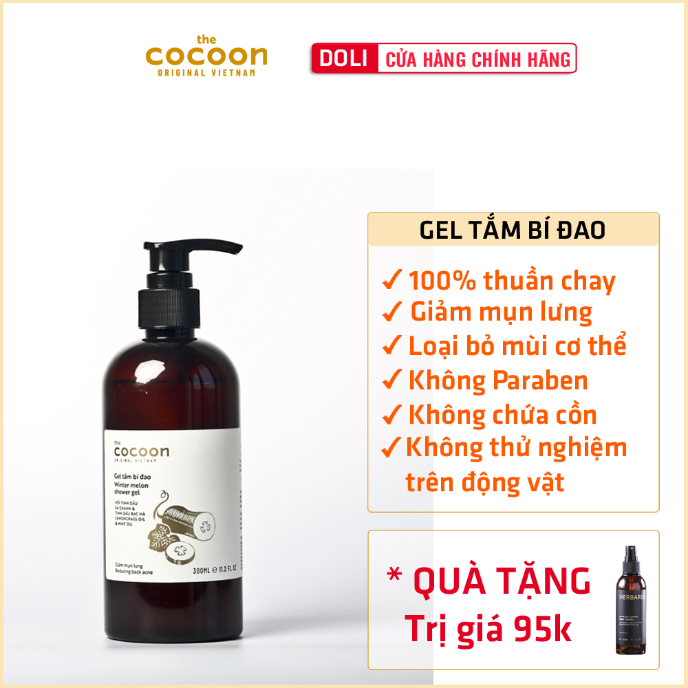 Gel tắm bí đao Cocoon 300ml