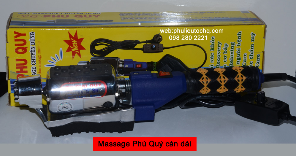 Máy massage Phú Quý cán dài dùng trị liệu massage toàn thân giúp giảm nhức mỏi