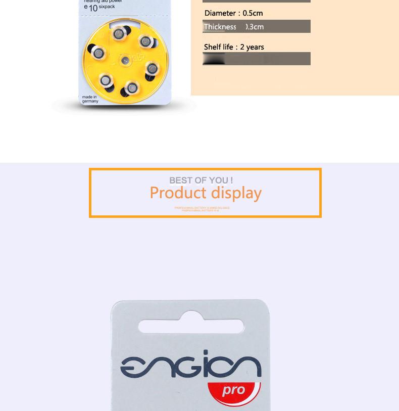 Pin máy trợ thính 10 made in germany vỉ 6 viên