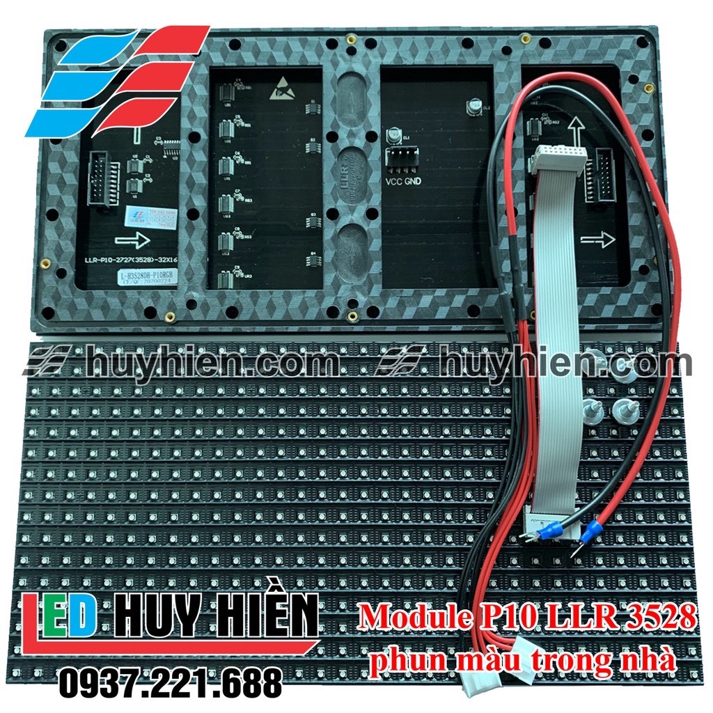 Module led p10 full màu trong nhà llr đủ phụ kiện