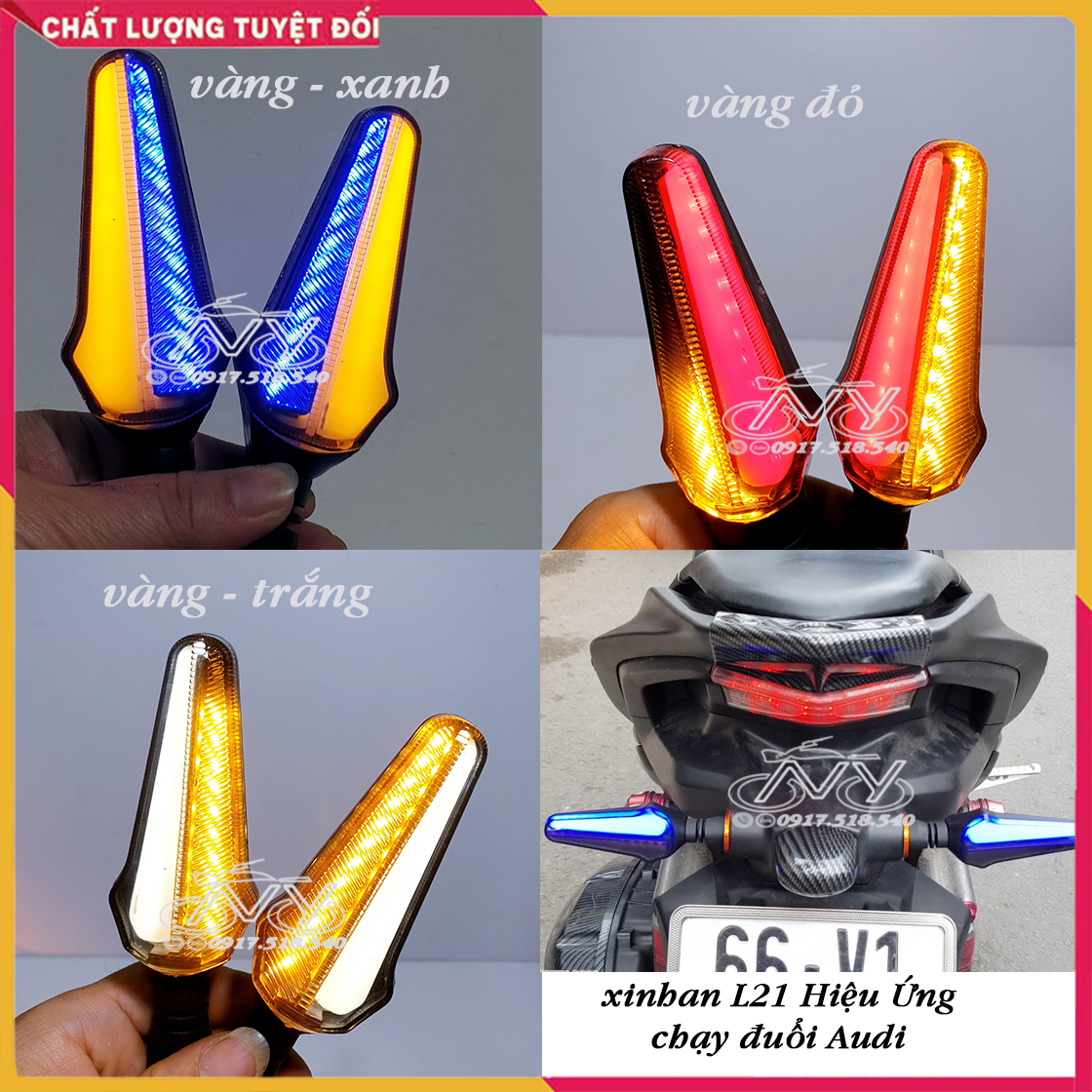 XINHAN LED L21 CHỐNG GÃY HIỆU ỨNG CHẠY ĐUỔI X1R ( GIÁ 1 CẶP )