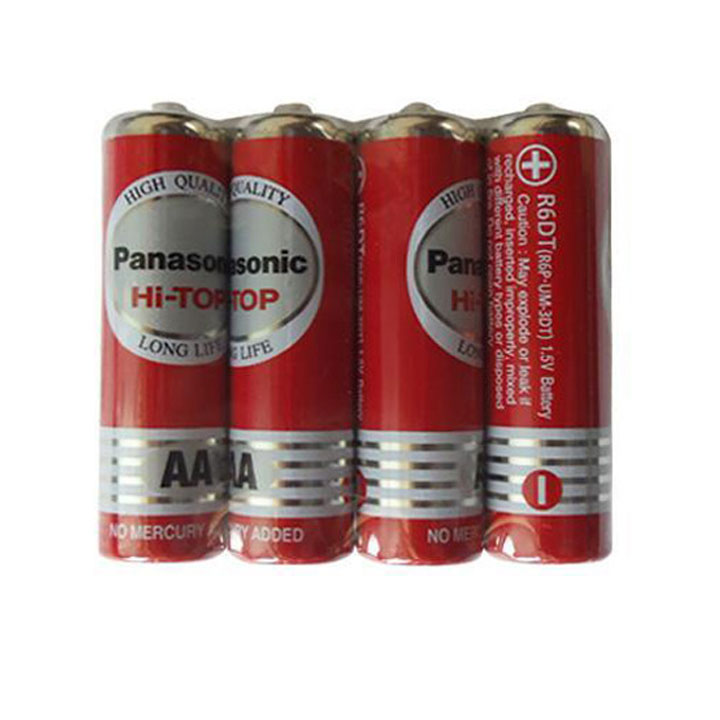 Pin panasonic r6dt/4s; pin aa 1.5v panasonic r6dt/4s hi-top chính hãng made in indonesia