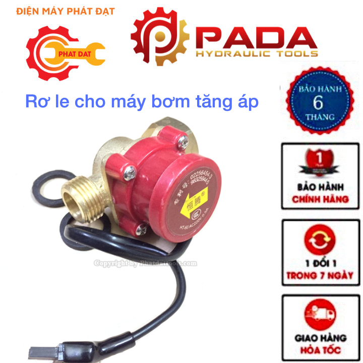 Công tắc cảm biến dòng chảy cho máy bơm tăng áp công suất 100W- Rơ le cho máy bơm tăng áp mini