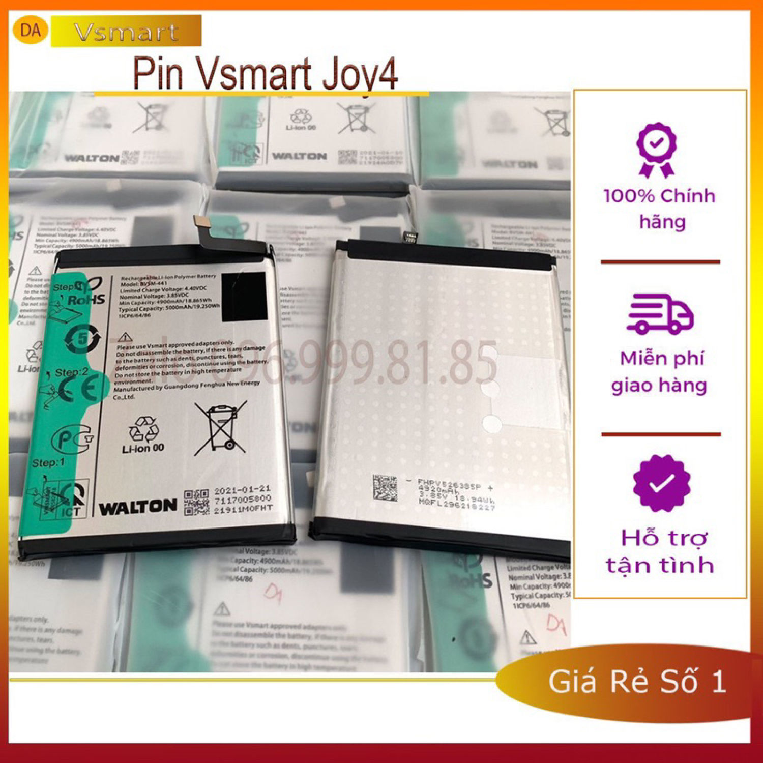 Pin vsmart joy 4 zin new chính hãng