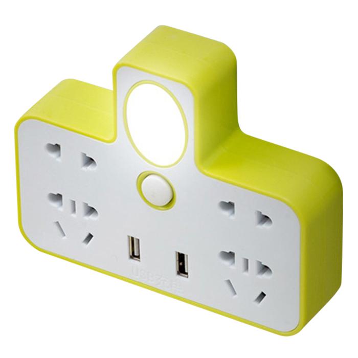 Ổ cắm điện 2 cổng usb có đèn ngủ