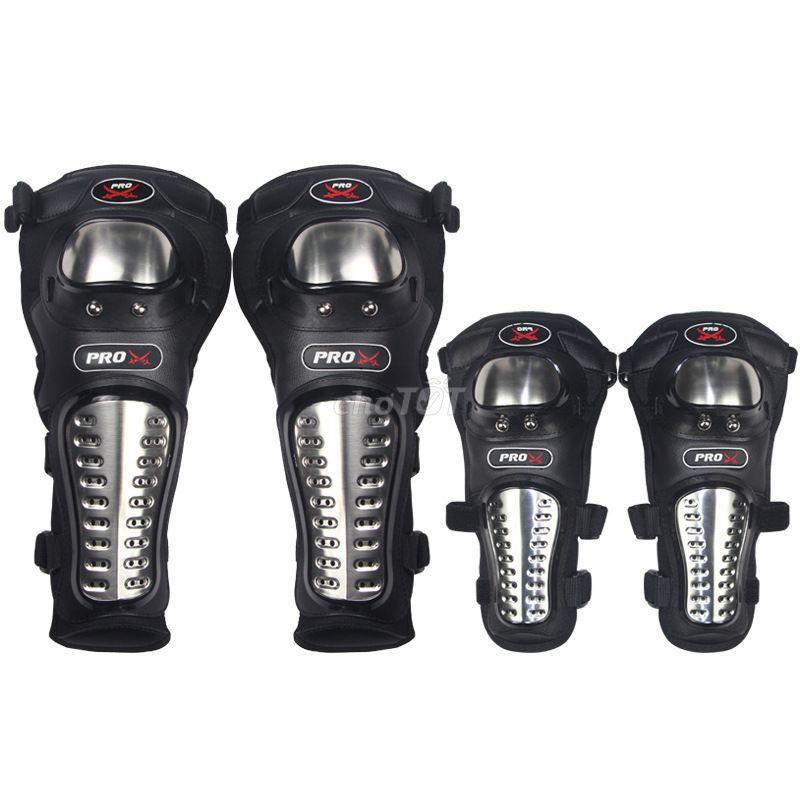 Bộ giáp chân tay inox đi phượt 4 cái