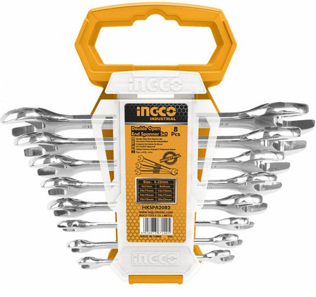 Bộ 8 cờ lê hai miệng ingco hkspa2088