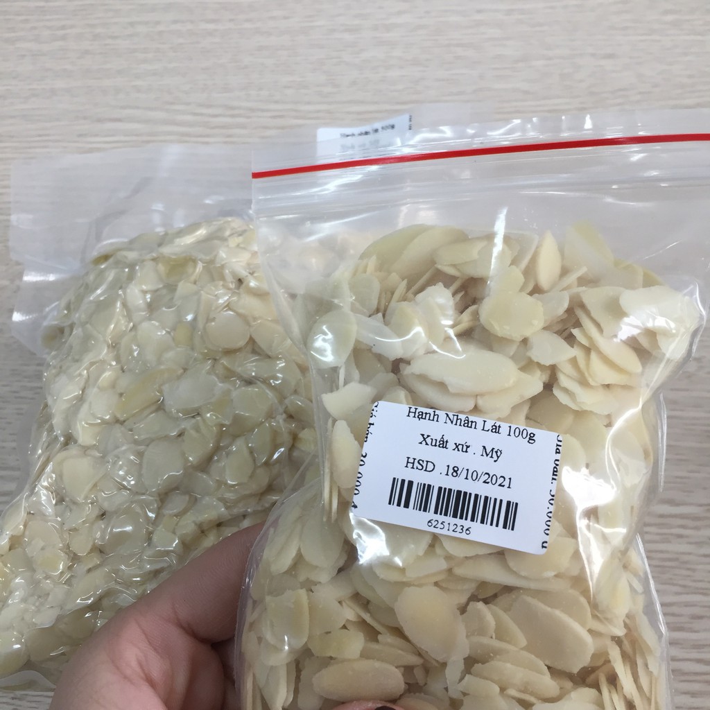 Hạnh Nhân Lát Làm Bánh, Chè ( 100,500G) - 100G