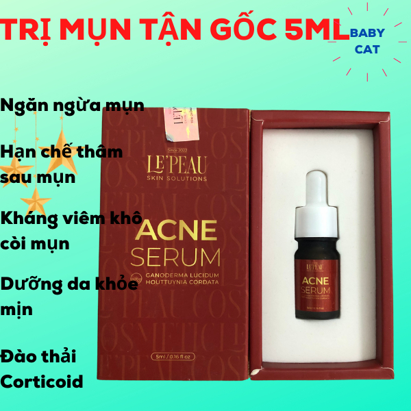 Serum giảm mụn thâm rỗ Lepeau - Skin 7 Days - Hiệu quả sau 7 ngày 5ml giảm viêm thúc đẩy khô cồi mụn - SPA88