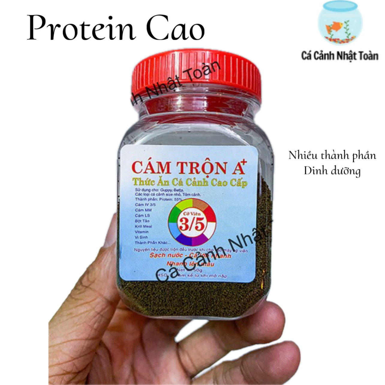 "hoàn tiền đến 10%" cám trộn a+ thức ăn dinh dưỡng cho cá cảnh hủ 50g