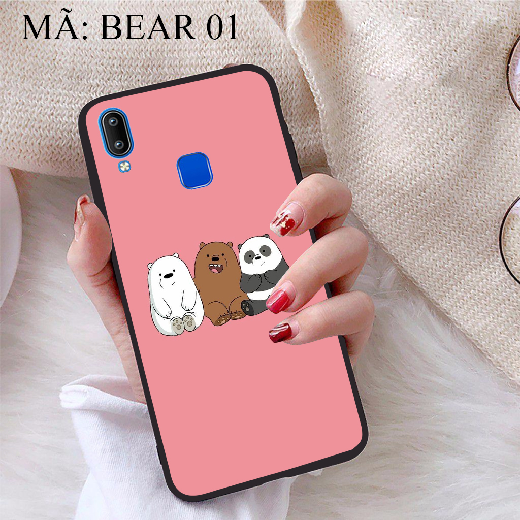 [HCM]Ốp lưng iCase dành cho  Vivo Y91 viền dẻo TPU BST Chúng ta là Gấu